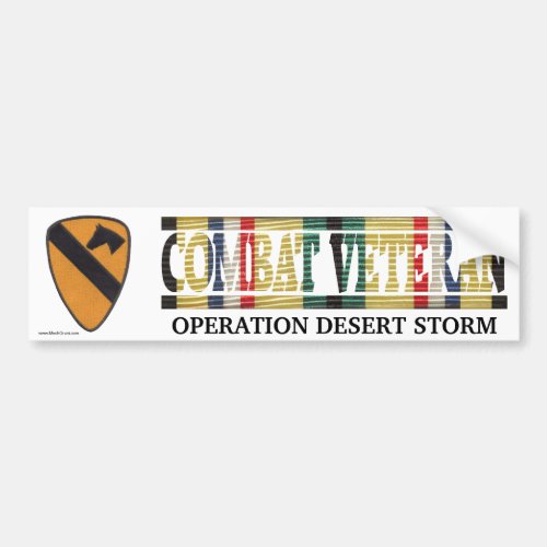 1st Cavalry Div SWA Combat Veteran Sticker