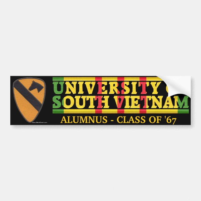 1st Cavalry Div.- U of South Vietnam Sticker (Front)
