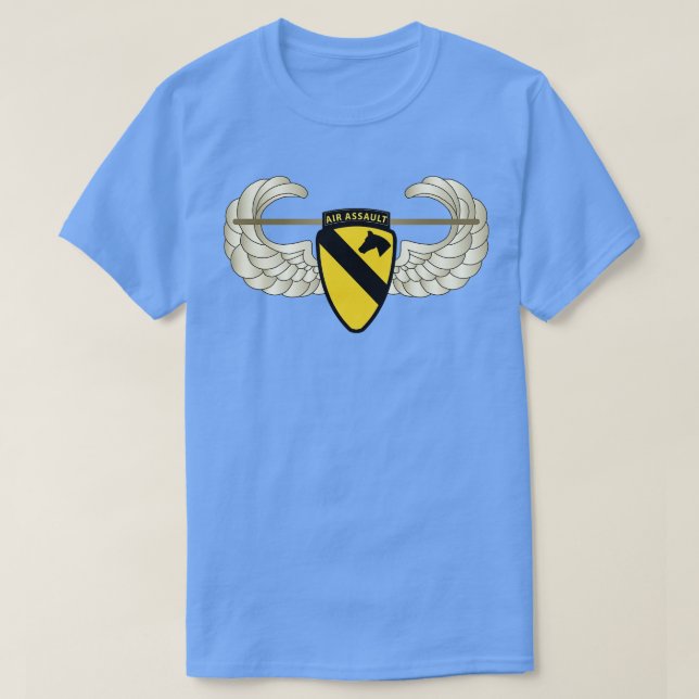 1st Cavalry Div w Badge wo Txt T-Shirt (Design Front)
