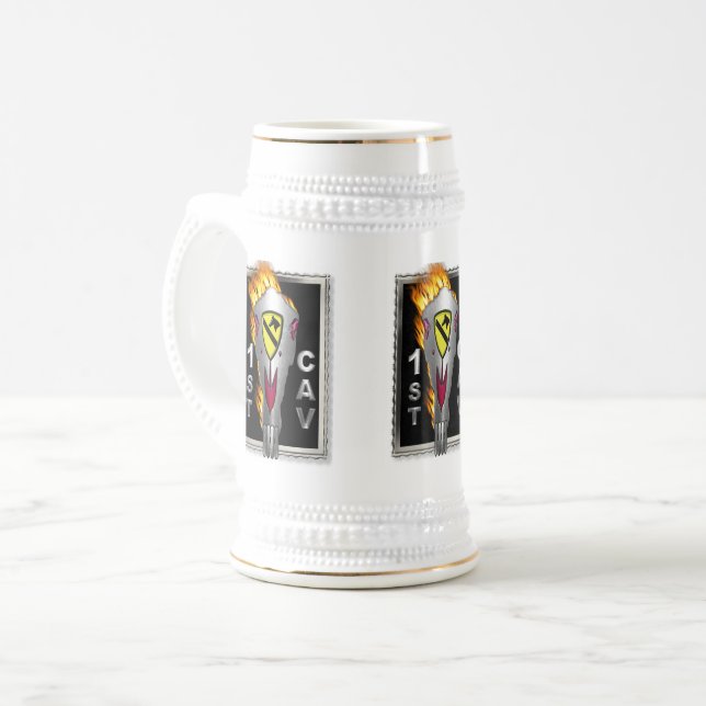 1st Cavalry Division - 1st CAV Beer Stein (Front Left)