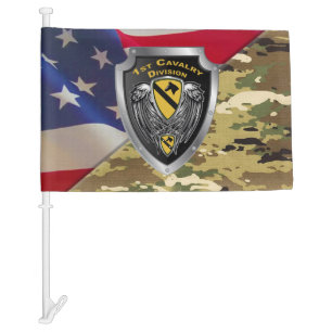 1st Cavalry Division 1st CAV Car Flag