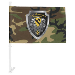 1st Cavalry Division 1st CAV Car Flag