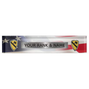 1st Cavalry Division - 1st CAV Desk Name Plate