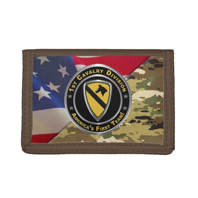 1st Cavalry Division 1st CAV Trifold Wallet (Front)