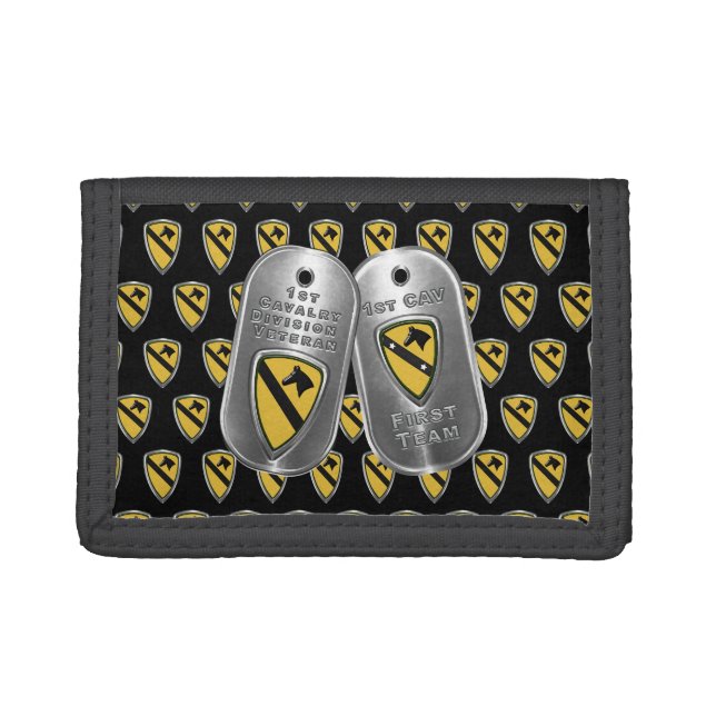 1st Cavalry Division 1st CAV Trifold Wallet (Front)