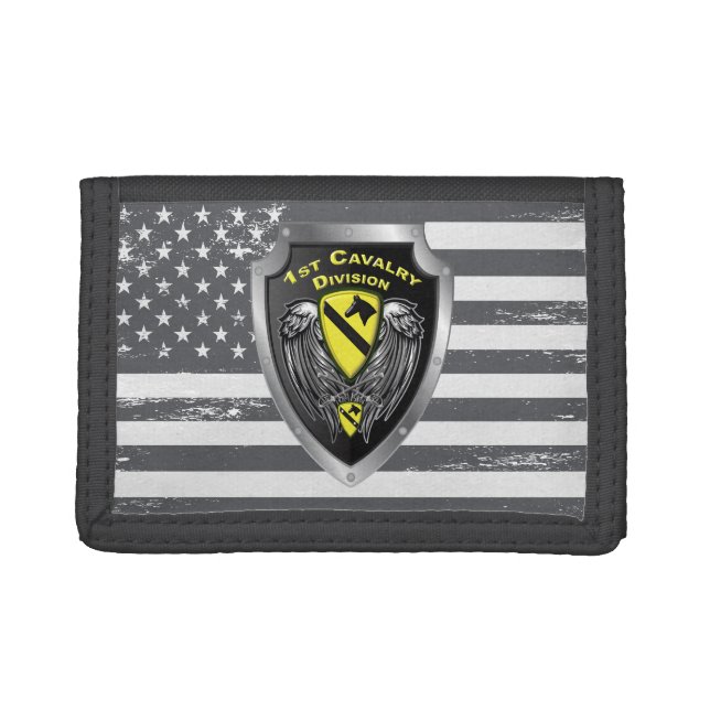 1st Cavalry Division 1st CAV Trifold Wallet (Front)