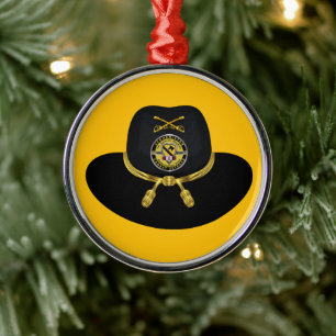 1st Cavalry Division Afghanistan Christmas Metal Ornament