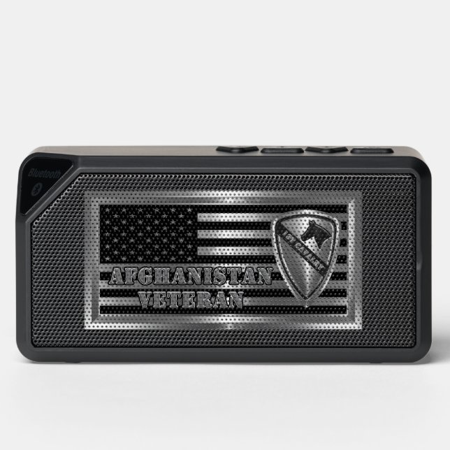 1st Cavalry Division AFGHANISTAN VETERAN Bluetooth Speaker (Front)