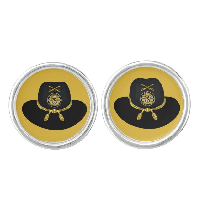 1st Cavalry Division Afghanistan Veteran Cufflinks (Front)