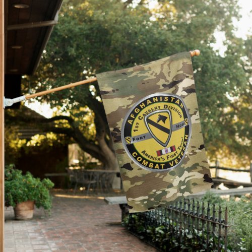 1st Cavalry Division Afghanistan Veteran House Flag
