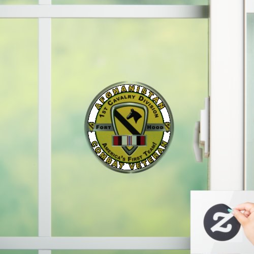1st Cavalry Division Afghanistan Veteran Window Cling