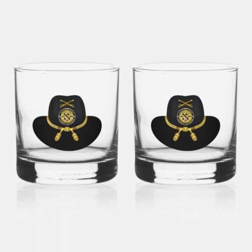 1st Cavalry Division Afghanistan  Whiskey Glass