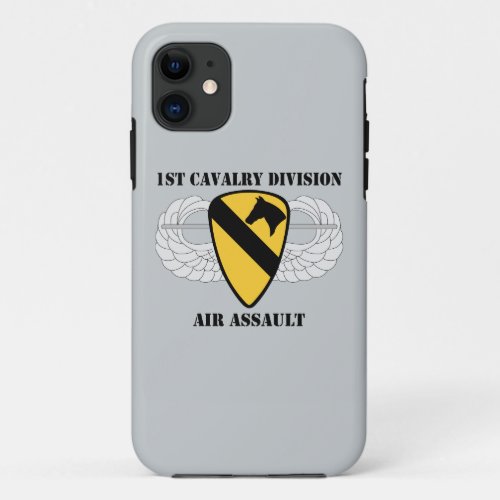 1st Cavalry Division Air Assault _ With Text iPhone 11 Case