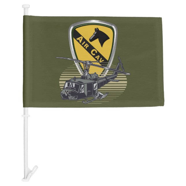 1st Cavalry Division Air Cav  Car Flag (Front)