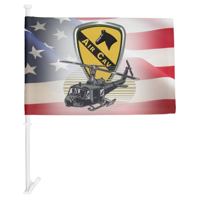 1st Cavalry Division Air Cav  Car Flag (Front)