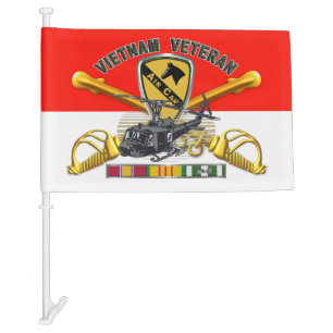 1st Cavalry Division Air Cav Vietnam  Car Flag