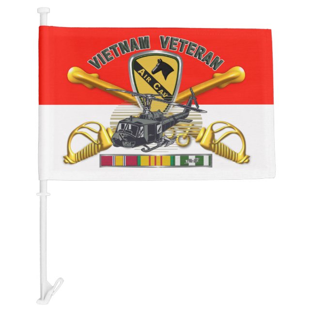 1st Cavalry Division Air Cav Vietnam  Car Flag (Front)