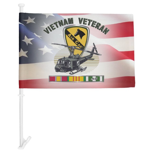 1st Cavalry Division Air Cav Vietnam  Car Flag (Front)