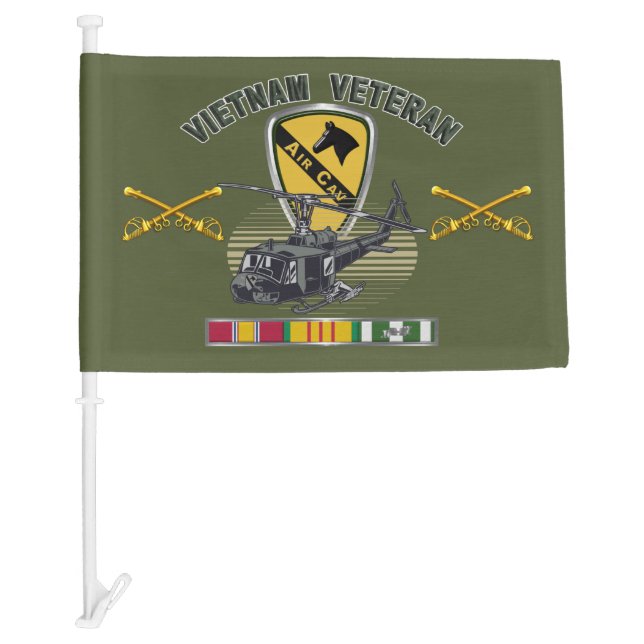 1st Cavalry Division Air Cav Vietnam  Car Flag (Front)