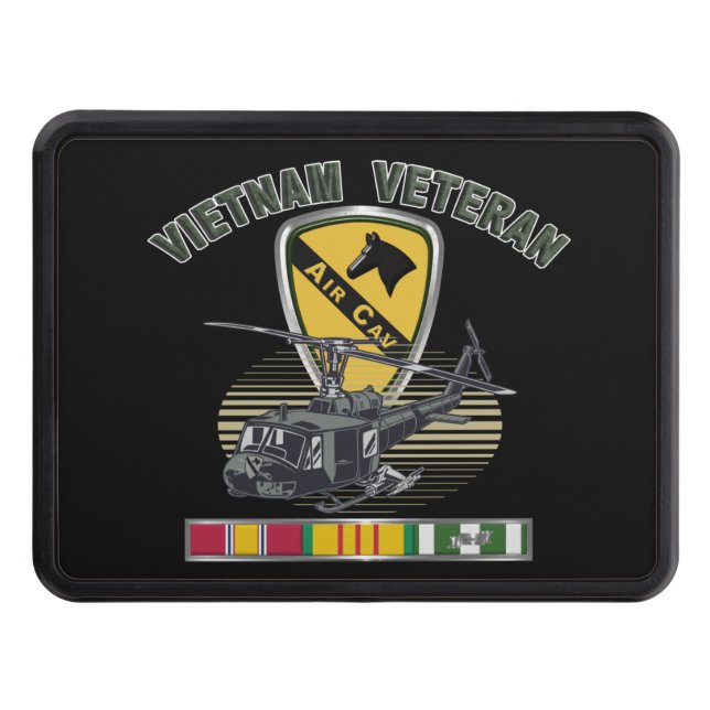 1st Cavalry Division Air Cav Vietnam Veteran Hitch Cover (Front)
