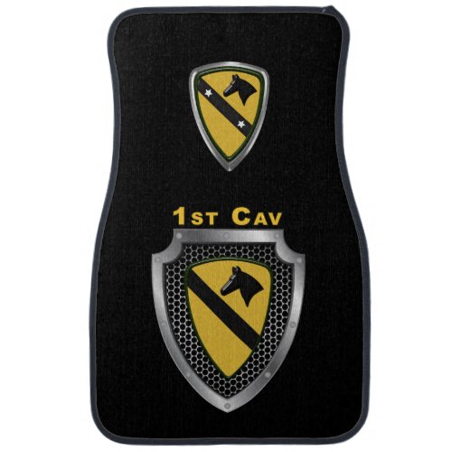 1st Cavalry Division Americas First Team Car Floor Mat