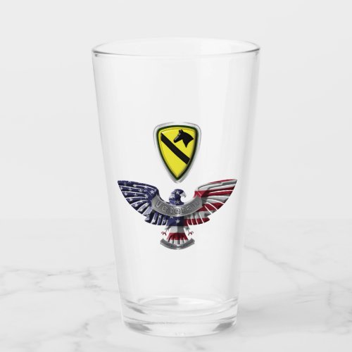 1st Cavalry Division Americas First Team Glass