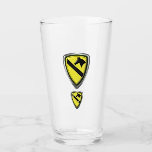 1st Cavalry Division Americas First Team Glass