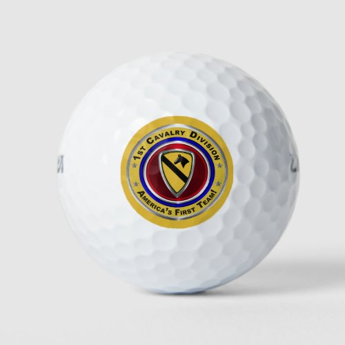 1st Cavalry Division _ Americaâs First Team Golf B Golf Balls