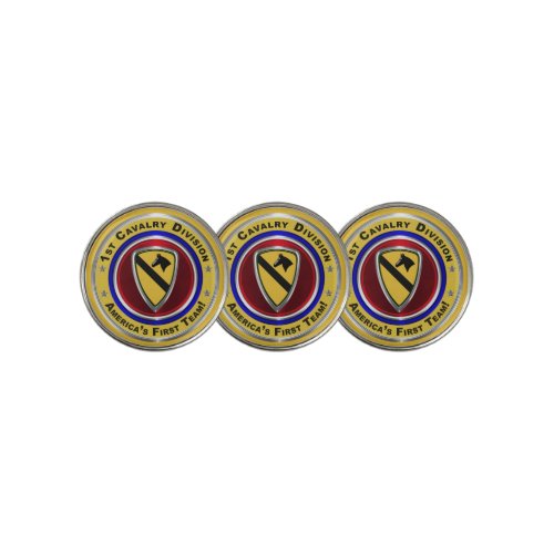 1st Cavalry Division _ Americas First Team Golf Ball Marker