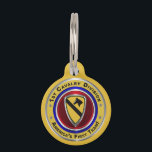 1st Cavalry Division - America’s First Team Pet ID Tag<br><div class="desc">Display your pride in our Army's famed 1st Cavalry Division – America’s First Team! This newly designed beautiful Custom Pet Tag makes a wonderful gift to your favorite pet ! The 1st Cavalry Division is part of our Rapid Deployment Forces and is indeed the “Tip of the Spear” for our...</div>