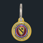 1st Cavalry Division - America’s First Team Pet ID Tag<br><div class="desc">Display your pride in our Army's famed 1st Cavalry Division – America’s First Team! This newly designed beautiful Custom Pet Tag makes a wonderful gift to your favorite pet ! The 1st Cavalry Division is part of our Rapid Deployment Forces and is indeed the “Tip of the Spear” for our...</div>