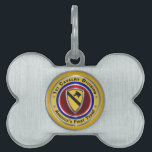 1st Cavalry Division - America’s First Team Pet ID Tag<br><div class="desc">Display your pride in our Army's famed 1st Cavalry Division – America’s First Team! This newly designed beautiful Custom Pet Tag makes a wonderful gift to your favorite pet ! The 1st Cavalry Division is part of our Rapid Deployment Forces and is indeed the “Tip of the Spear” for our...</div>