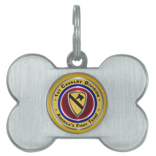 1st Cavalry Division _ Americaâs First Team Pet ID Tag