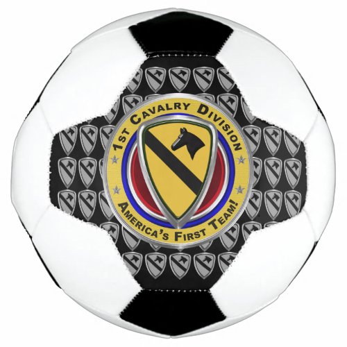 1st Cavalry Division Americas First Team Soccer Ball