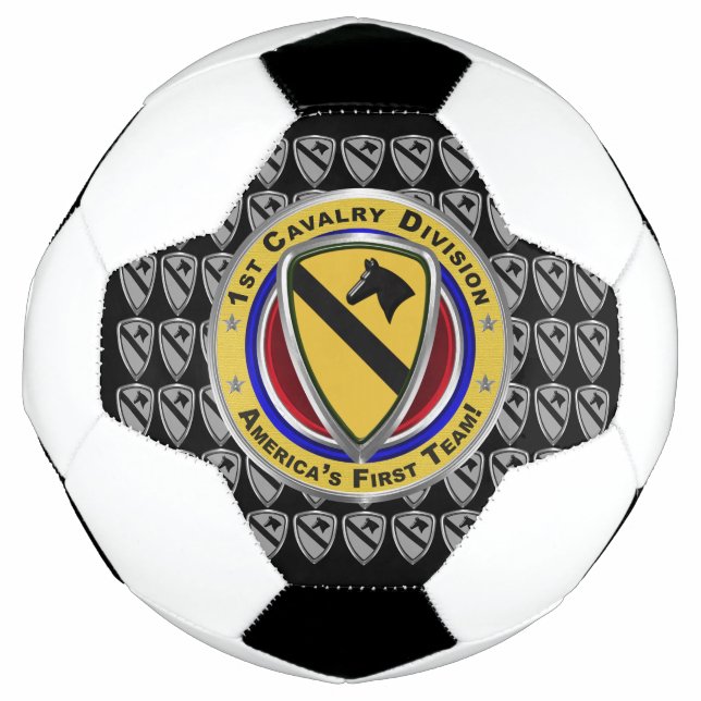 1st Cavalry Division America’s “First Team” Soccer Ball (Front)