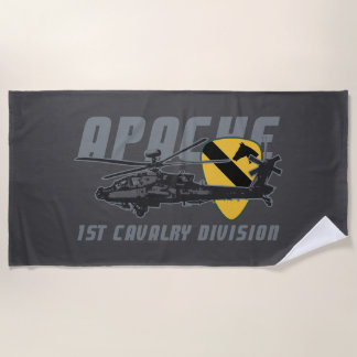 1st Cavalry Division | Attack Helicopter Beach Towel