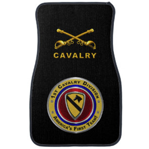1st Cavalry Division Awesome “CAV” Soldiers Car Floor Mat