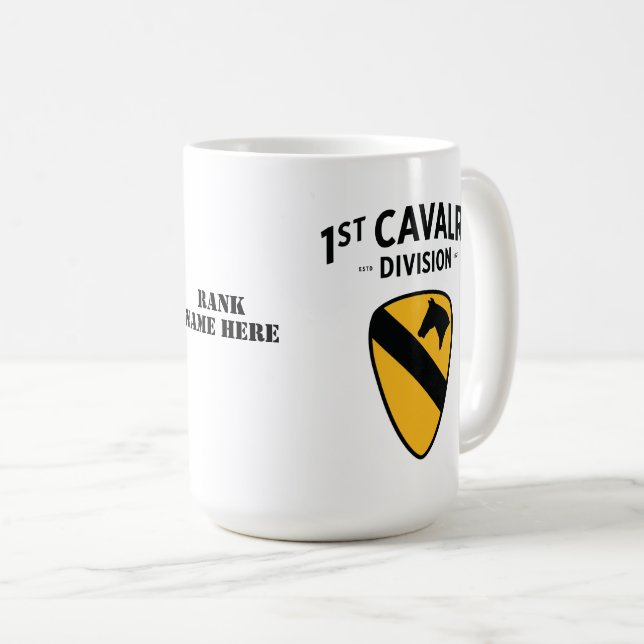1st Cavalry Division Badge Coffee Mug (Front Right)
