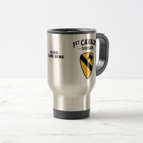 1st Cavalry Division Badge Travel Mug