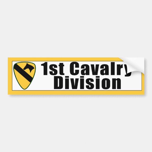 1st Cavalry Division Bumper Sticker (Front)