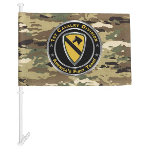1st Cavalry Division Car Flag