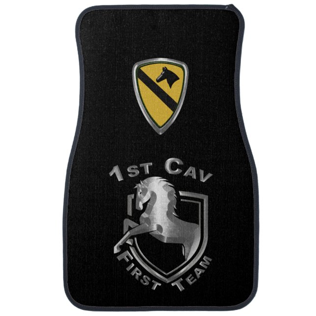1st Cavalry Division  Car Floor Mat (Front)