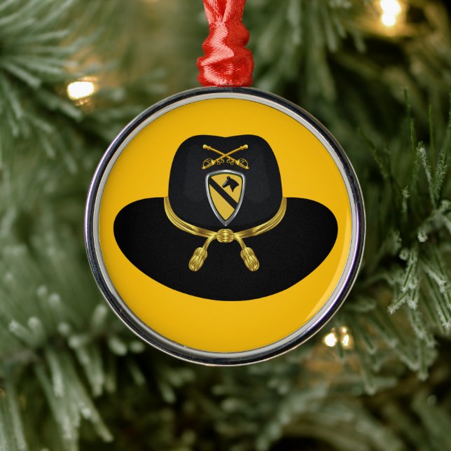1st Cavalry Division  Christmas Metal Ornament (Tree)