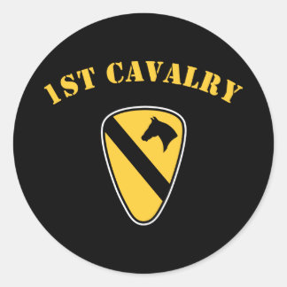 1st Cavalry Division Classic Round Sticker
