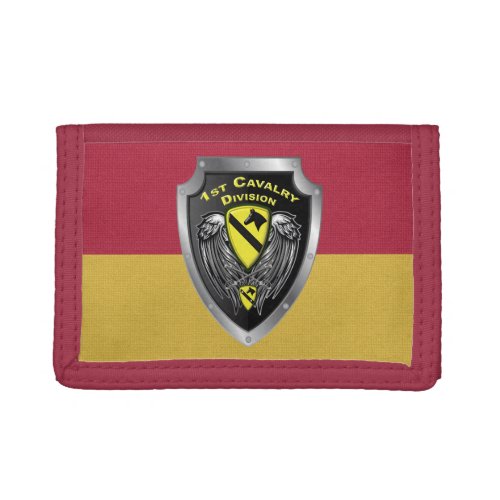 1st Cavalry Division Colors Trifold Wallet