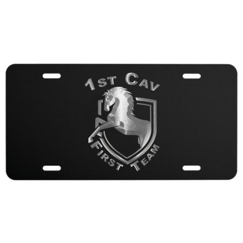 1st Cavalry Division Cool Cav Design License Plate