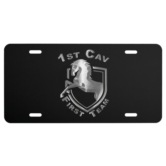 1st Cavalry Division “Cool Cav Design” License Plate (Front)