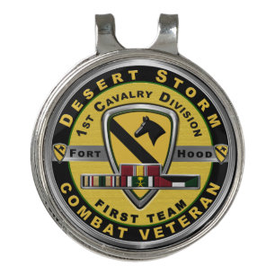 1st Cavalry Division Desert Storm Golf Hat Clip