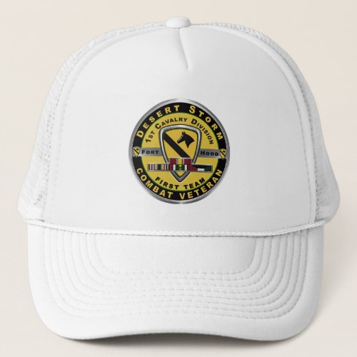 1st Cavalry Division Desert Storm Trucker Hat