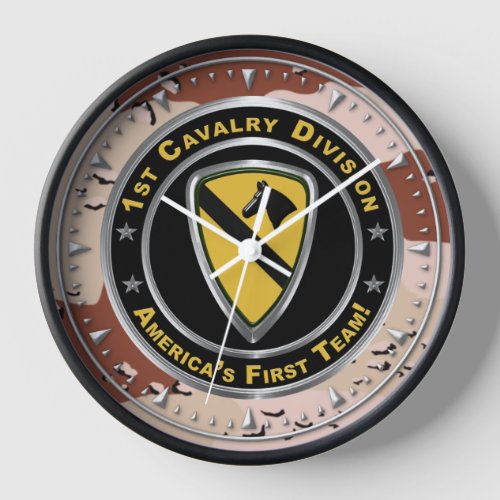 1st Cavalry Division Desert Storm Veteran  Clock